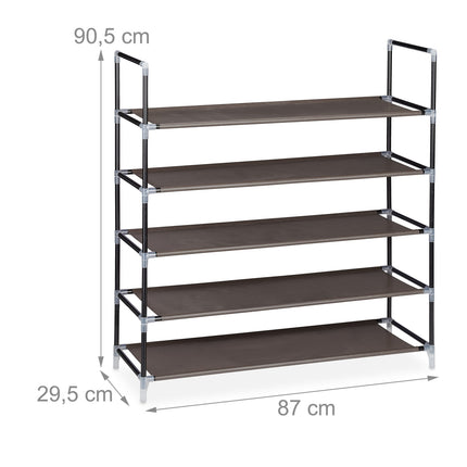 Fabric shoe rack for 50 pairs of shoes