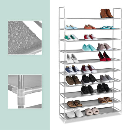 Fabric shoe rack for 50 pairs of shoes