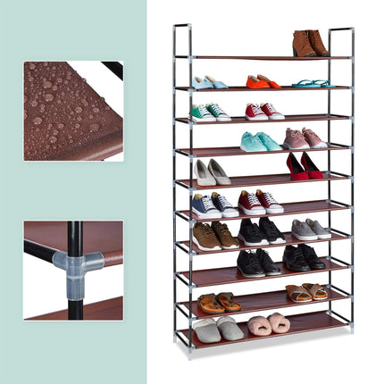 Fabric shoe rack for 50 pairs of shoes