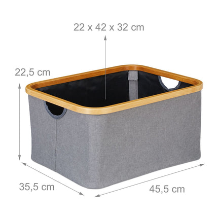 Fabric storage baskets set of 2