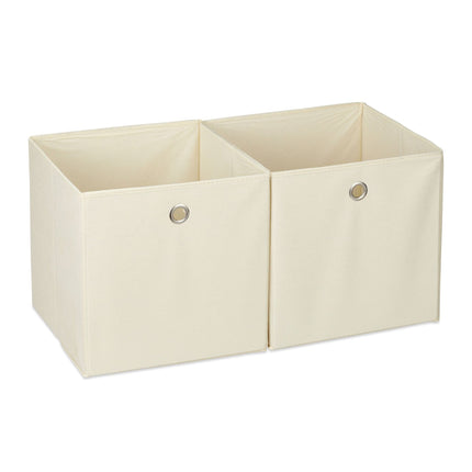 Fabric storage box, 2 drawers