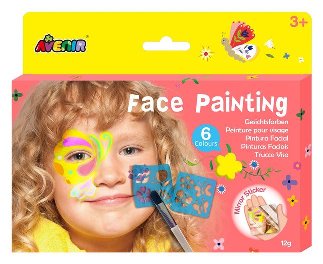 Face Painting Kit, 6 Colors, Non-Toxic, Easy to Apply
