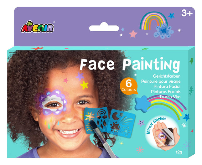 Face Painting Kit for Kids, 6 Colors, Non-Toxic