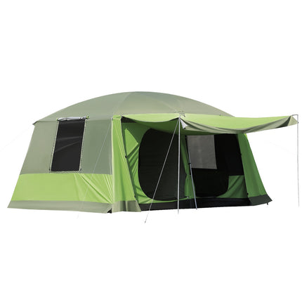 Family Dome camping tent, 4-8 people, 2 sleeping cabins
