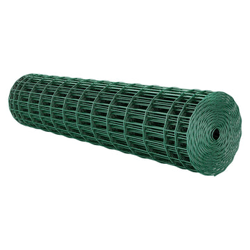 Farm Fence 1.2 x 25 m, 2 x 4 in Galvanized Vinyl Coated