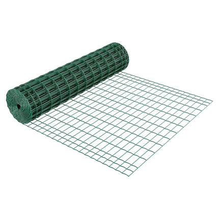 Farm Fence 1.2 x 25 m, 2 x 4 in Galvanized Vinyl Coated