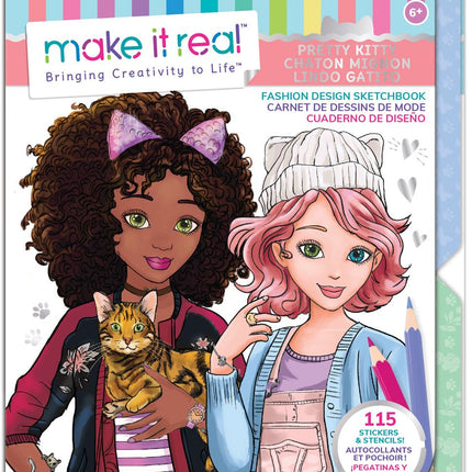 Fashion Design Sketchbook for Kids, 100 Blank Pages