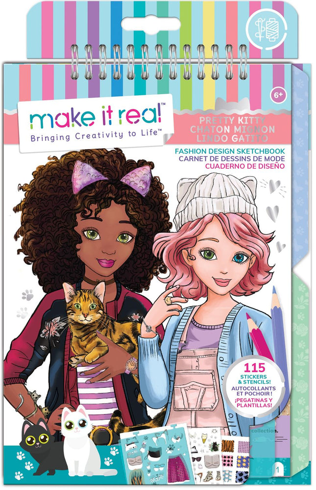 Fashion Design Sketchbook for Kids, 100 Blank Pages