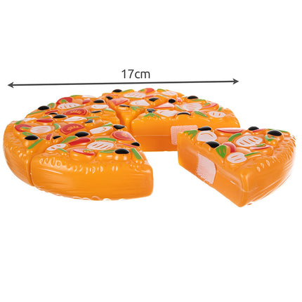 Fast Food Toy Set with Velcro Pizza, 42 Pieces