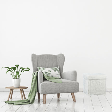 Faux Fur Cube Seat