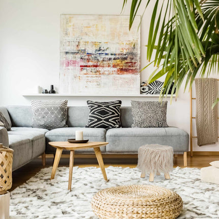Faux Fur Footstool