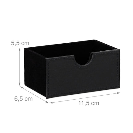 Faux Leather Desk Organiser