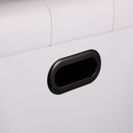 Faux Leather Storage Ottoman, Foldable Seat