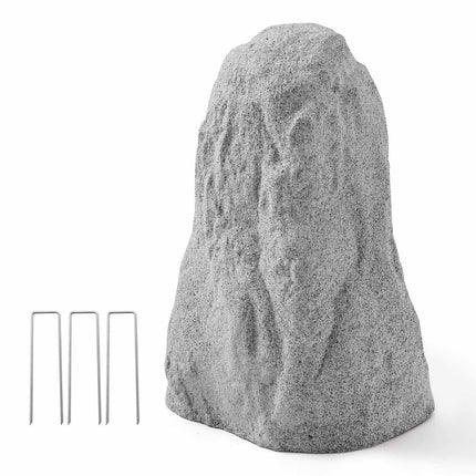 Faux Rock Cover for Well Pump, Medium HDPE, Gray
