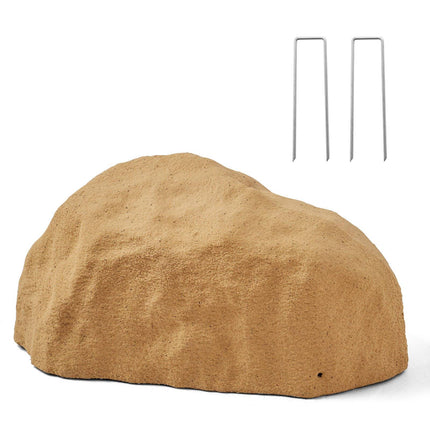 Faux Rock Well Pump Cover, Small HDPE, Sand Yellow