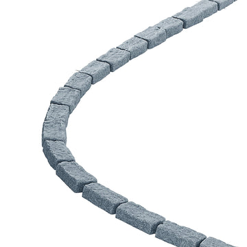 Faux Stone Landscape Edging, 46.4 in, 4-Pack Gray with Spikes