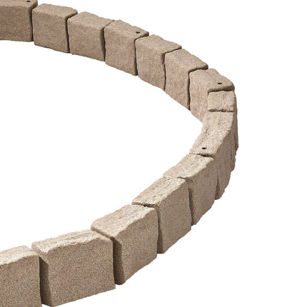 Faux Stone Landscape Edging 4-Pack, 46.8 In, Beige