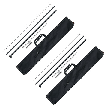 Feather Flag Pole Kit, 2-Pack 12.7 Ft with Stakes Bag