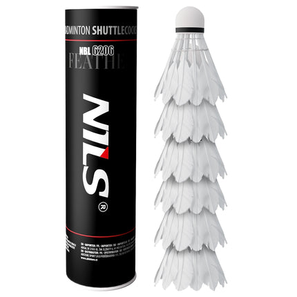 Feather Shuttlecocks, 6 Pack