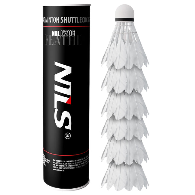 Feather Shuttlecocks, 6 Pack
