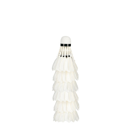 Feather Shuttlecocks, White, Pack of 6