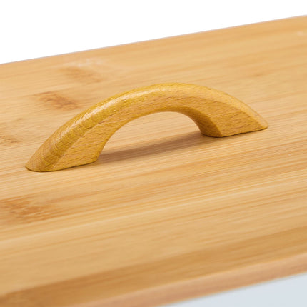 Feeding box with bamboo lid, set of 2