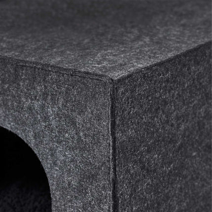 Felt Cat Cave Cube, Foldable Shelf Insert With Cushion