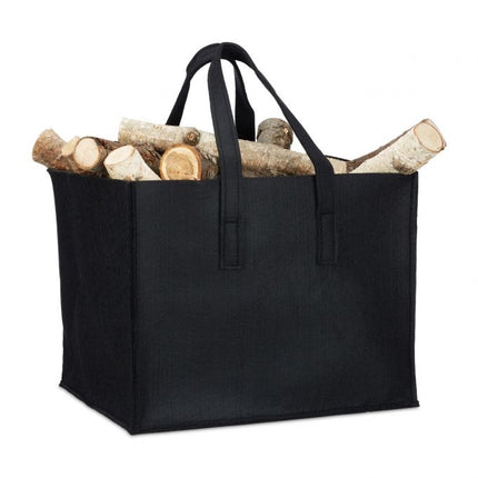 Felt basket with carrying handle