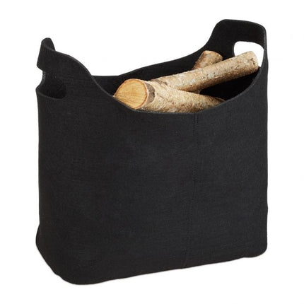 Felt basket with handle