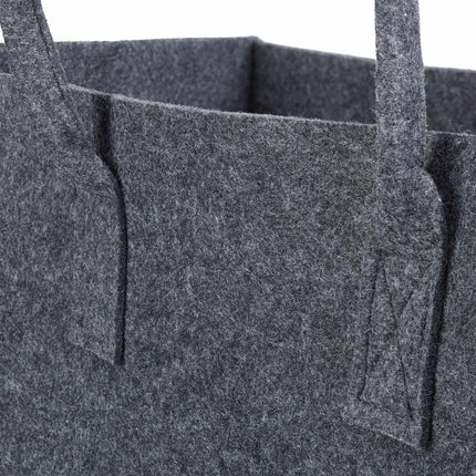 Felt basket with handle