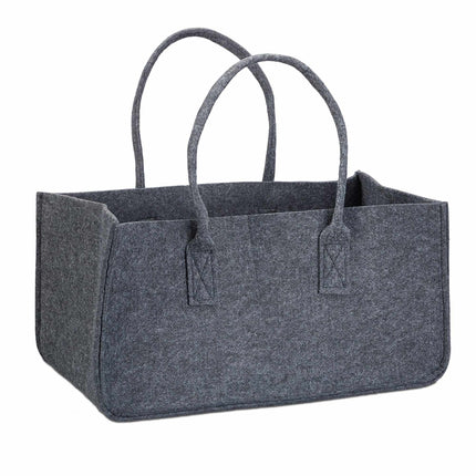 Felt basket with handle