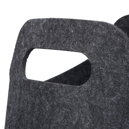 Felt basket with handle