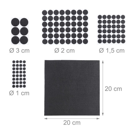 Felt sliders 240-pack