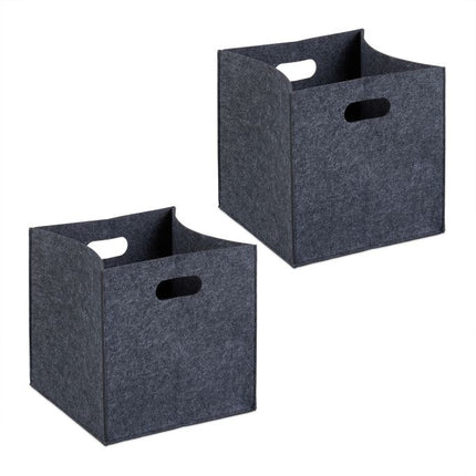 Felt storage box - 2 pcs