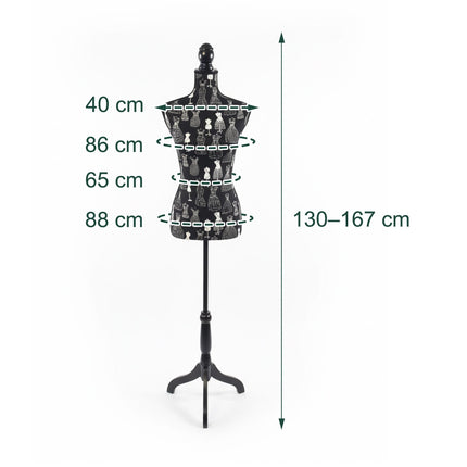 Female Dress Form, Adjustable Mannequin 36/38