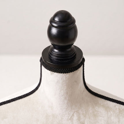 Female Dress Form, Adjustable Velvet Mannequin - White