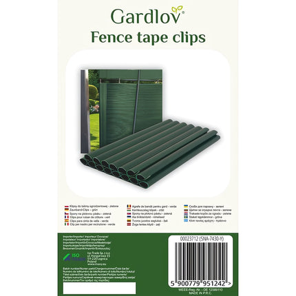Fence tape clips - green 23712
