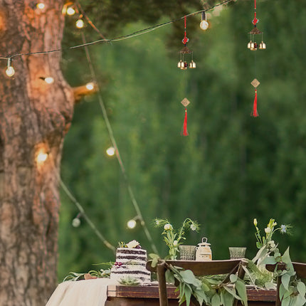Feng Shui Metal Wind Chimes, Set of 2