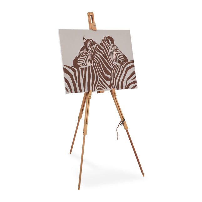 Field easel made of beech wood