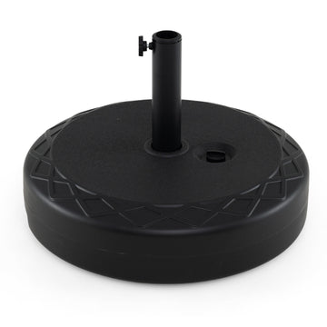 Fillable 90 LBS Black Umbrella Base with Adapters