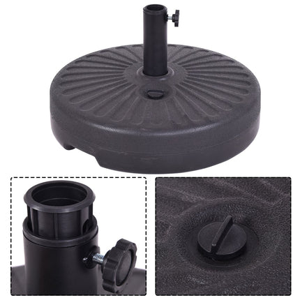 Fillable Round Umbrella Base, 23L, HDPE & Steel