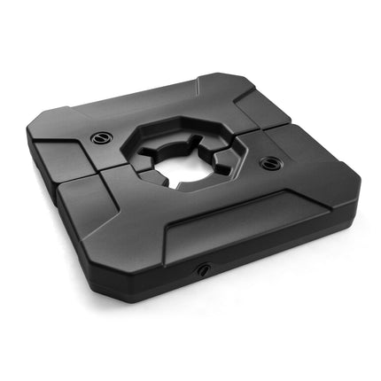 Fillable Umbrella Base, 2-Piece, HDPE, 89x89 cm, Black