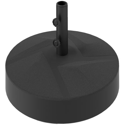 Fillable Umbrella Base, 30kg, Black, HDPE, 36/38/48mm