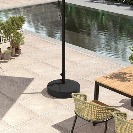 Fillable Umbrella Base, 30kg, Black, HDPE, 36/38/48mm