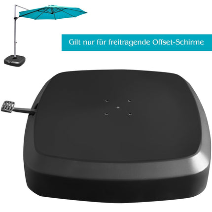 Fillable Umbrella Base with Wheels, 150kg Capacity