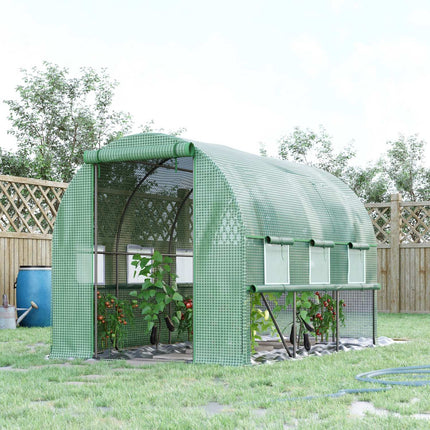 Walk-In Film Greenhouse - UV protected, 6 windows, 2.95x2x2M