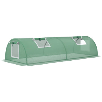 Mini tunnel greenhouse, UV resistant PE film, with mesh window