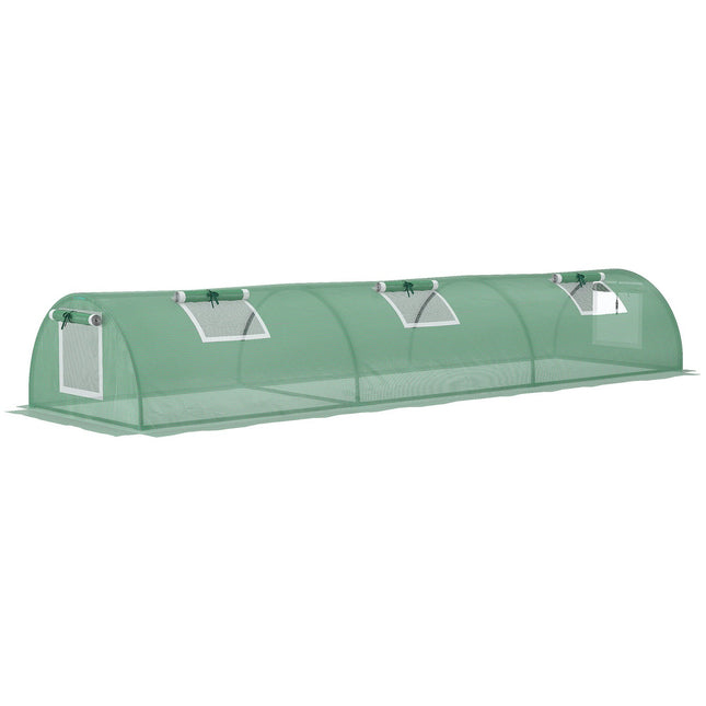 Mini tunnel greenhouse, UV resistant PE film, mesh window