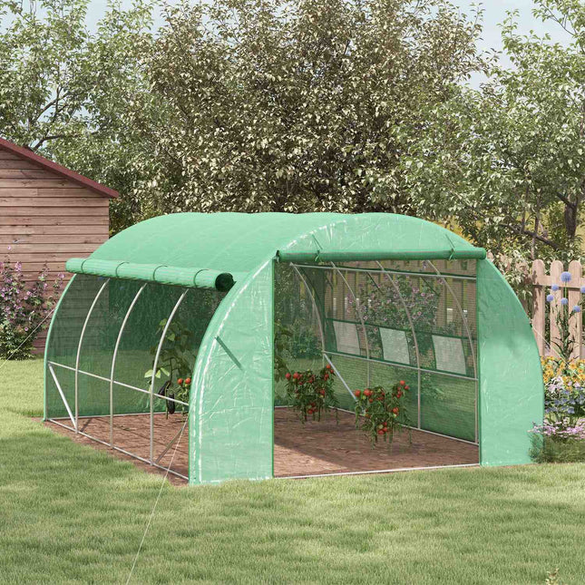 Greenhouse Polytunnel - Walk-In, UV Protected, 3.97x3x2M