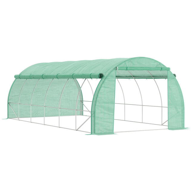 Greenhouse polytunnel 6x3x2M, UV protection, Walk-In Design